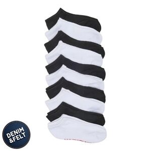 Quicksilver Big Kids Black/White 10-Pack Low Cut Socks | NEW/NWT!!🧦🧦🧦🧦